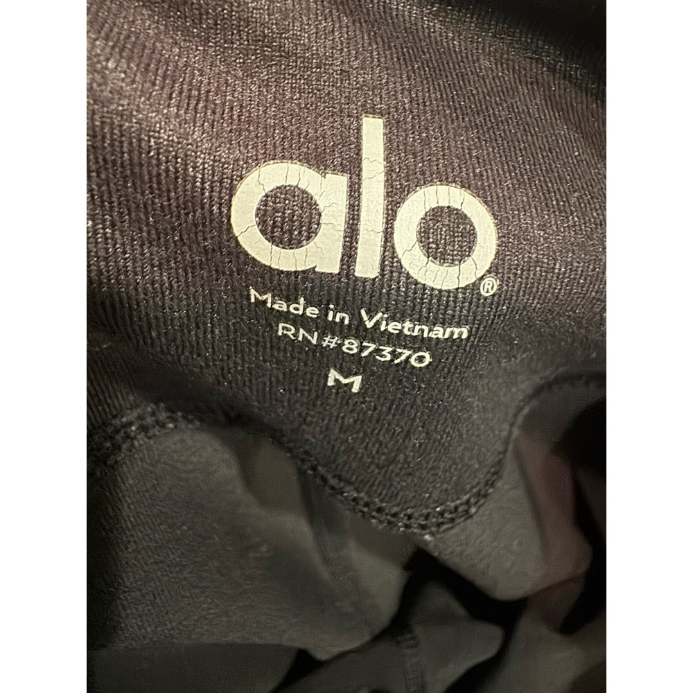 Alo Medium Charcoal Leggings (B1) - Picture 4 of 5